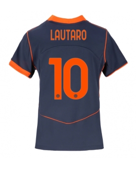 Billige Fotballdrakt Inter Milan Lautaro Martinez #10 Replika Tredjedrakt Dame 2025-26 Kortermet Billige Fotballdrakt Inter Milan Lautaro Martinez #10 Replika Tredjedrakt Dame 2025-26 Kortermet